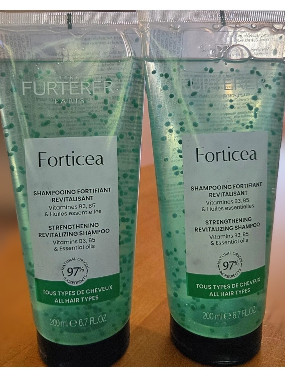 Rene Furterer Forticea 2 Pack NEW  Strenthening Energizing Shampoo 200ml/6.7ozea
